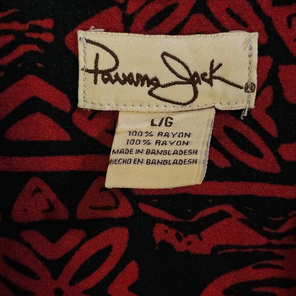 Panama Jack Shirt Mens L Hawaiian Retro 80s Festival Resortwear Maximalist - Picture 4 of 5
